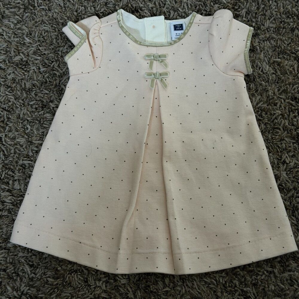 Baby Girl Janie & Jack Size 0-3 Months Polka Dot Dress